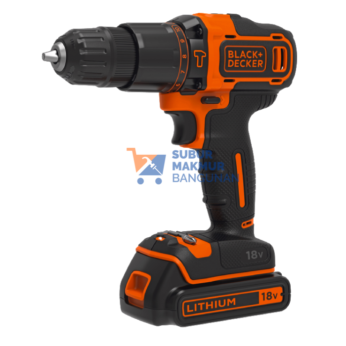 BLACK+DECKER BDCHD18K-B1 HAMMER DRILL 18V KITBOX