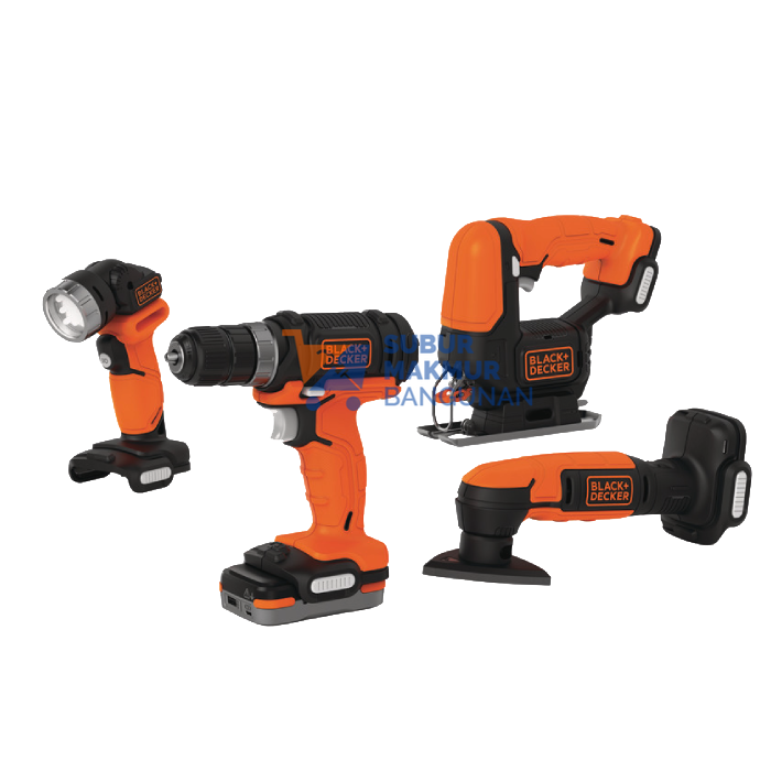 BLACK+DECKER BDCK123S1S-B1 GOPAK 4-TOOL 10.8V