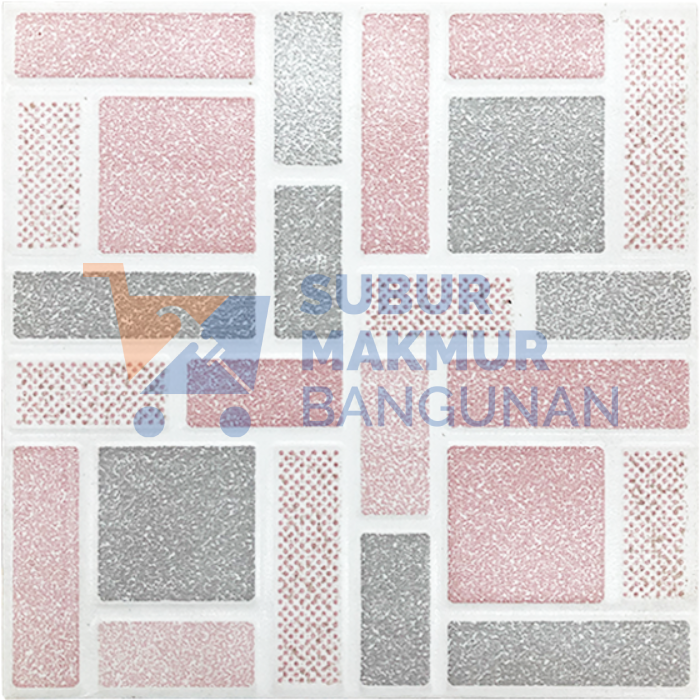 DIAMOND KERAMIK 25X25 GLASSERA PINK