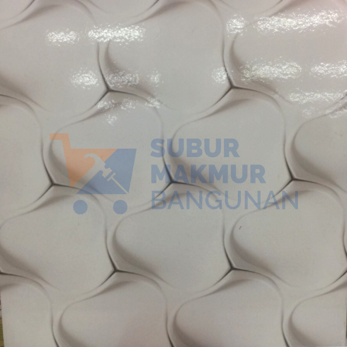 LOUVRE KERAMIK 40X40 FEMUR WHITE GLOSSY