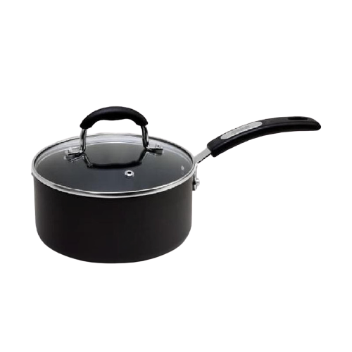 KIRIN COOKWARE SERUNAI HARD ANODIZED SAUCEPAN 16CM