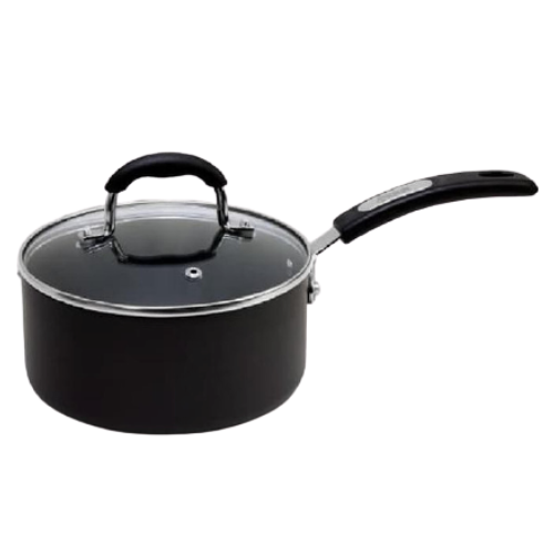 KIRIN COOKWARE SERUNAI HARD ANODIZED SAUCEPAN 20CM