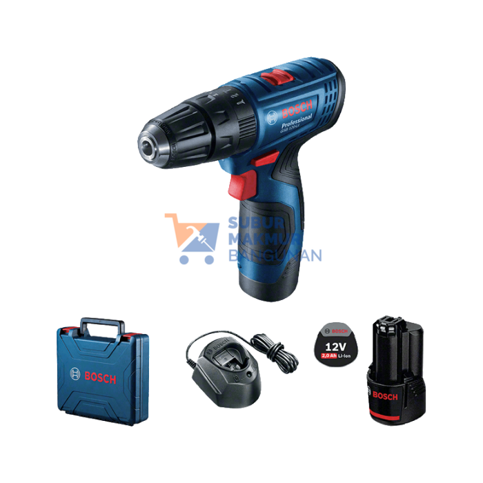 BOSCH GSB 120-LI CORDLESS HAMMER DRILL 10MM12V+ACC