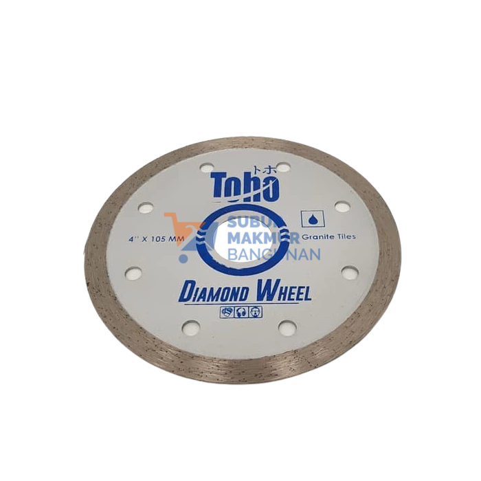 TOHO DIAMOND CUTTING WHEEL WET 4" 105X20X8X1