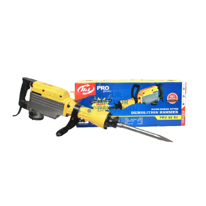 H&L PRO 65 SV DEMOLITION HAMMER SDS HEX 1240W 45J