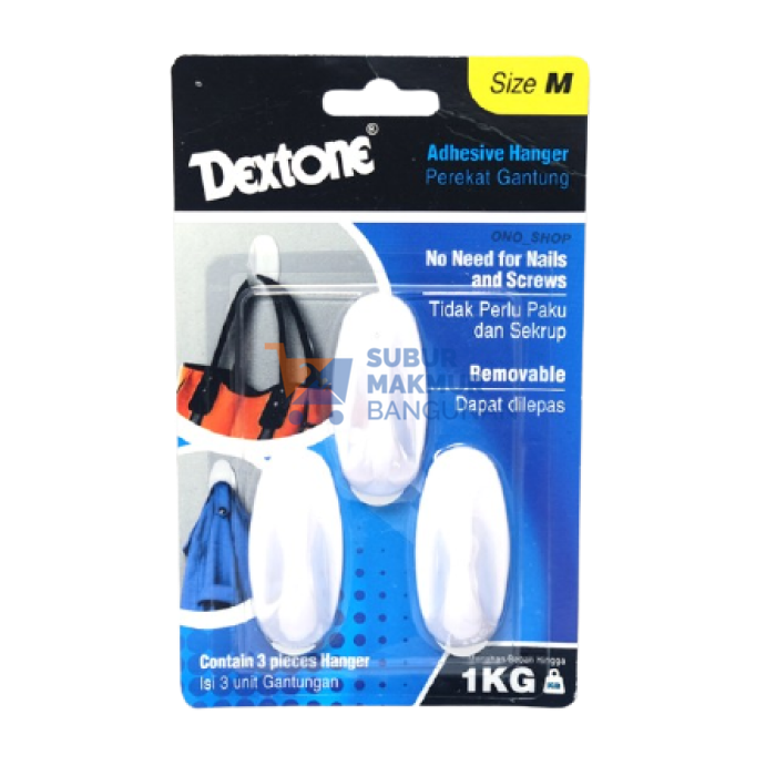 DEXTONE HANGER ADHESIVE M 3PCS