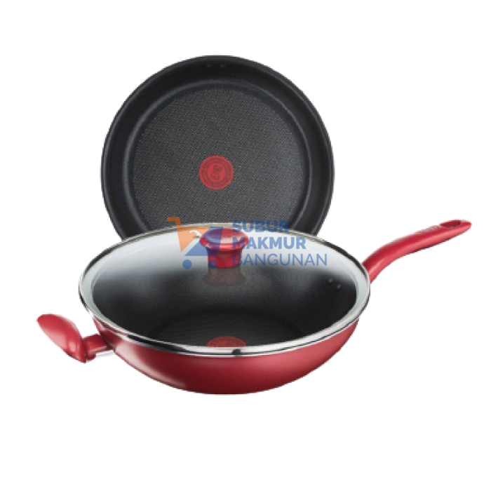 TEFAL G1359495 SO CHEF WOKPAN+LID 30CM INDUKSI