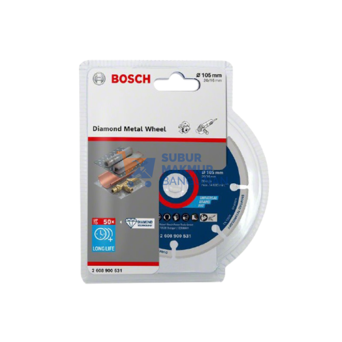 BOSCH 2608900531 DIAMOND WHEEL METAL 105X20/16MM