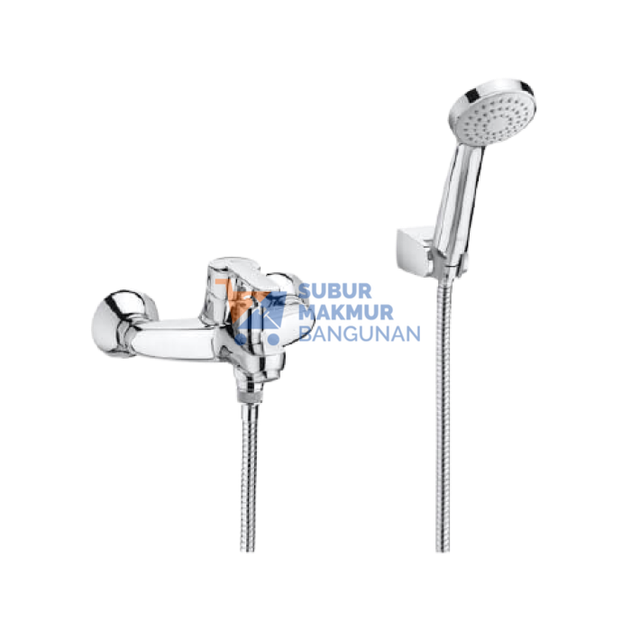 ROCA VICTORIA WALL MOUNTED BATH SHOWER MIXER + ACC
