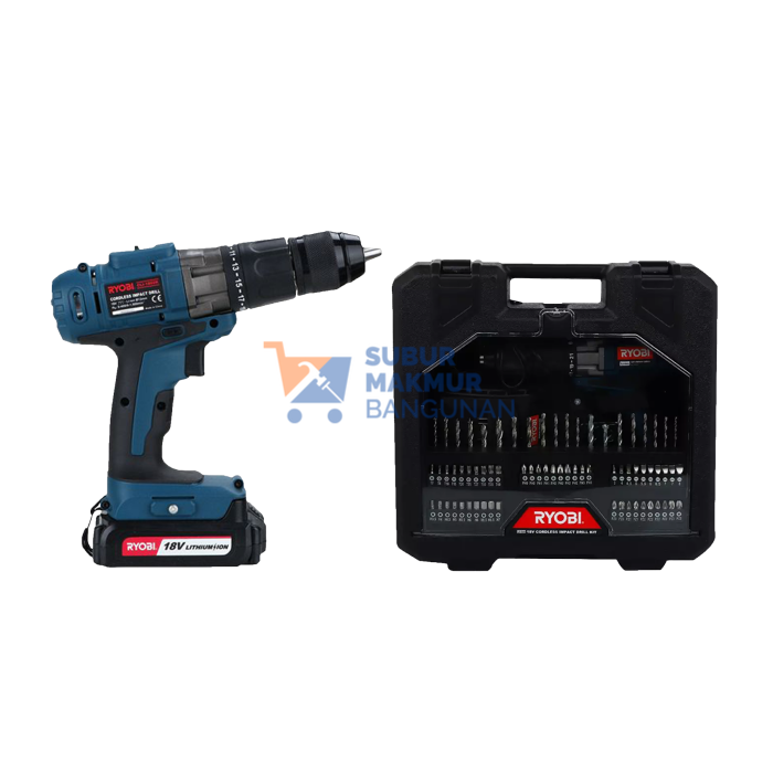 RYOBI CLI-1802K CORDLESS IMPACT DRILL 18V + KIT