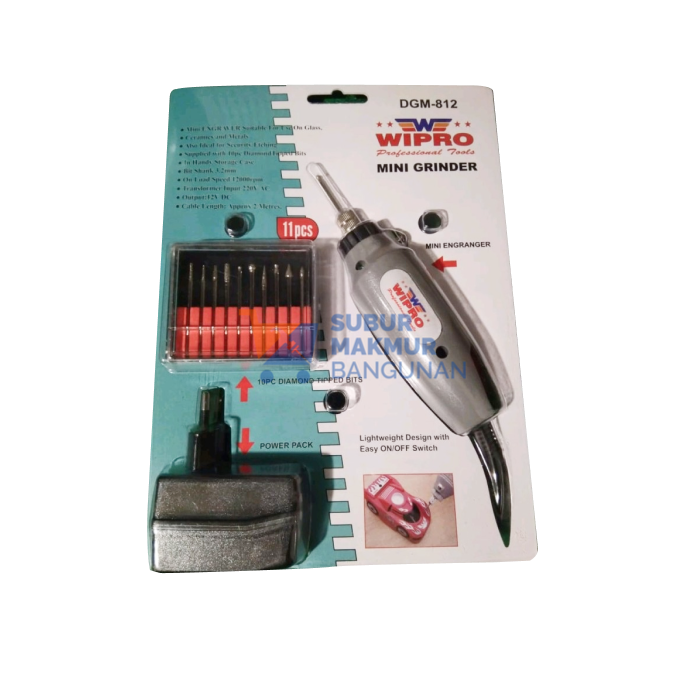 WIPRO DGM-812 GERINDA MINI LISTRIK DIY