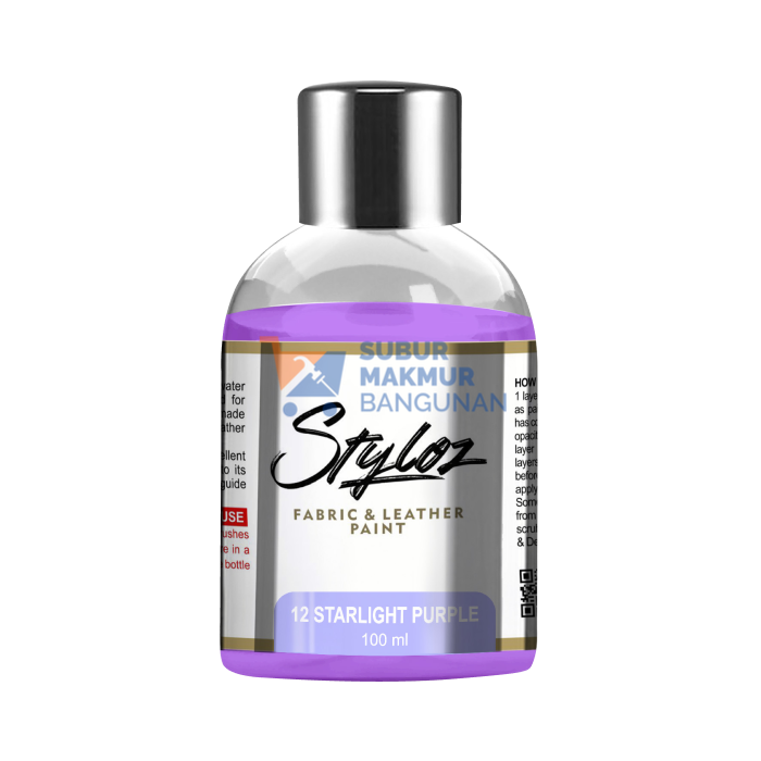 STYLOZ 12 CAT FABRIC&LEATHER STARLIGHT PURPLE100ML