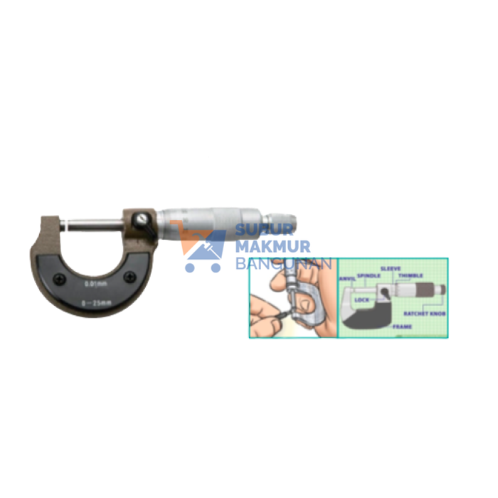 JACKGEN JG-025 MICROMETER OUTSIDE 0-25MM