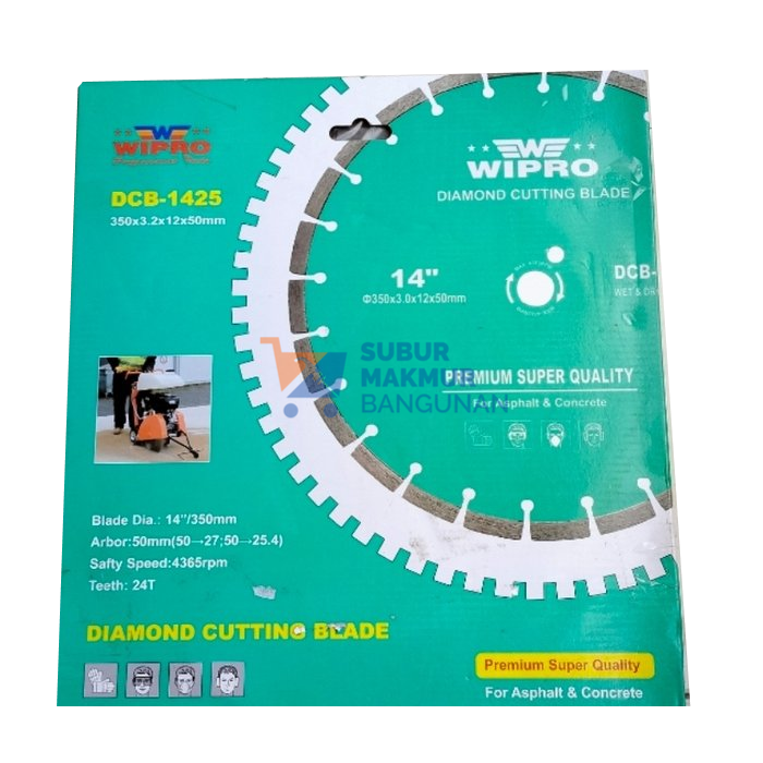 WIPRO DCB-1425 DIAMOND CUTTING BLADE 14"