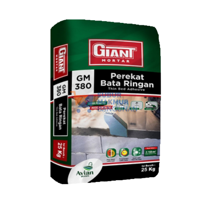 GIANT MORTAR 380 PEREKAT BATA RINGAN 25KG