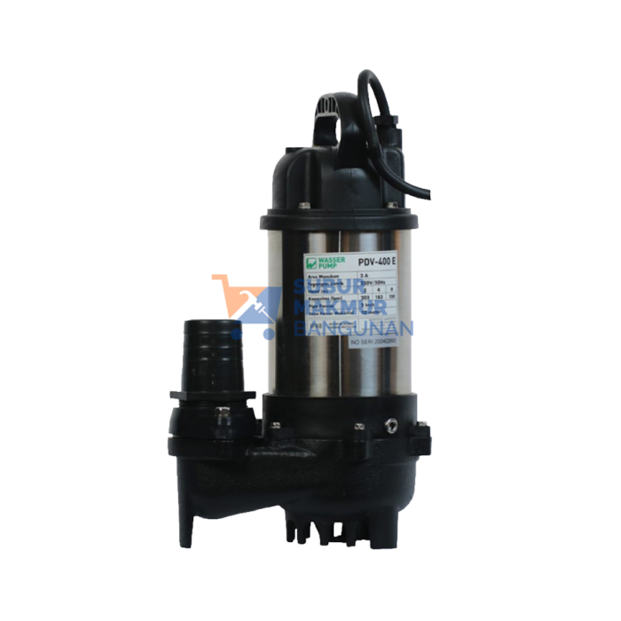 WASSER PDV-400E POMPA CELUP AIR KOTOR MANUAL 10M