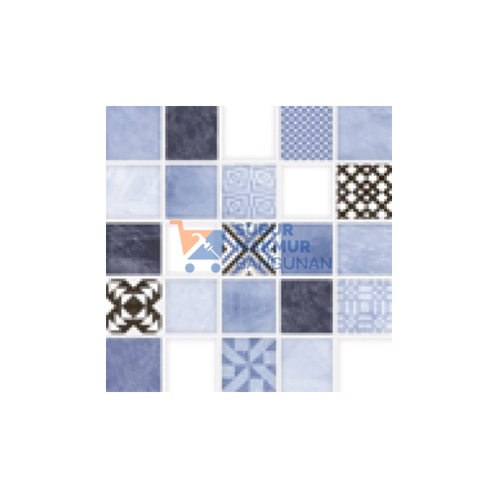 ASIA TILE KERAMIK 25X25 REGAL BLUE