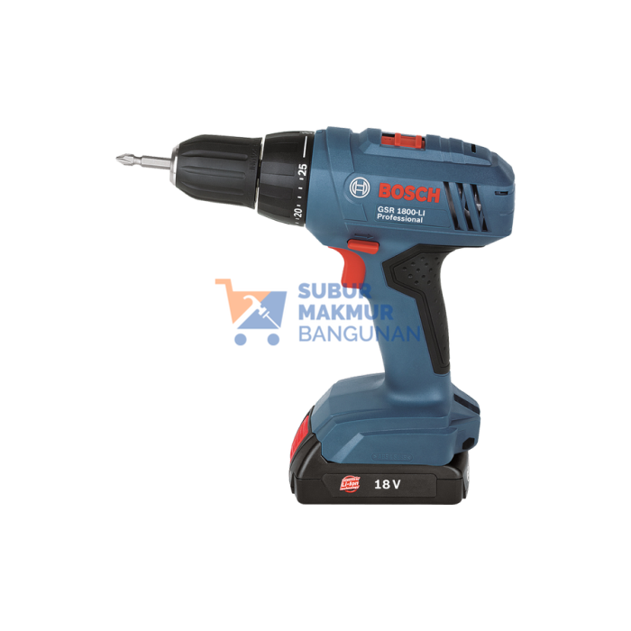 BOSCH GSR1800 MESIN BOR CORDLESS