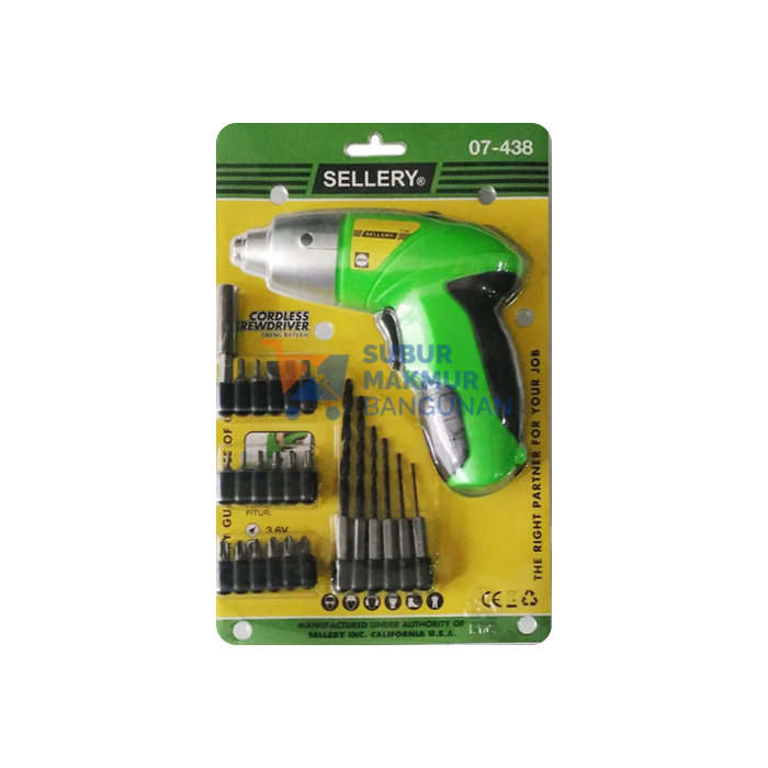 SELLERY 07-438 CORDLESS SCREWDRIVER 3.6V