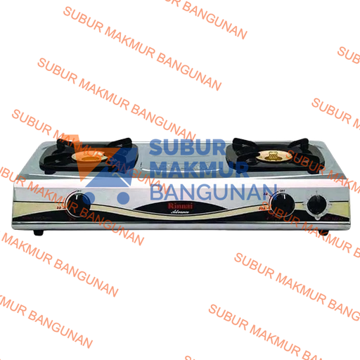 [SMB094670] RINNAI RI-522AT KOMPOR GAS SIMPLICITY 2TUNGKU BESI
