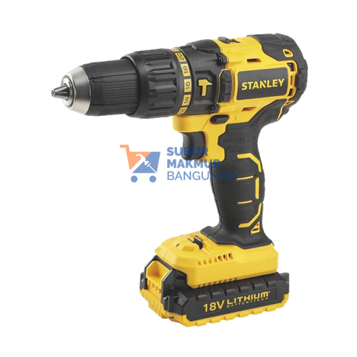 [SMB098118] STANLEY SBH201D2K-B1 BRUSHLESS HAMMER DRILL 18V