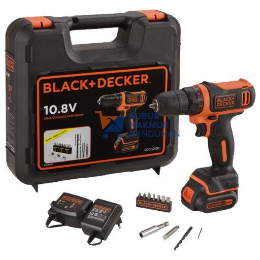[SMB098181] BLACK+DECKER BDCDD12K-B1 DRILL DRIVER 10.8V KITBOX