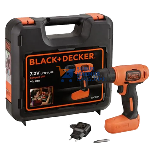 [SMB098184] BLACK+DECKER BDCD8K-B1 CORDLESS DRILL KIT 7.2V