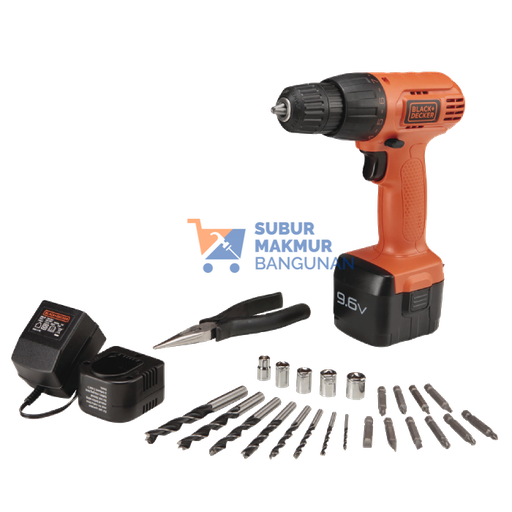 [SMB098187] BLACK+DECKER CD961PK-B1 BOR CORDLESS 9.6V KITBOX