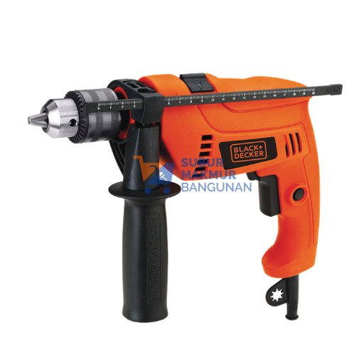 [SMB102131] BLACK+DECKER HD555-B1 HAMMER DRILL 13MM 550W
