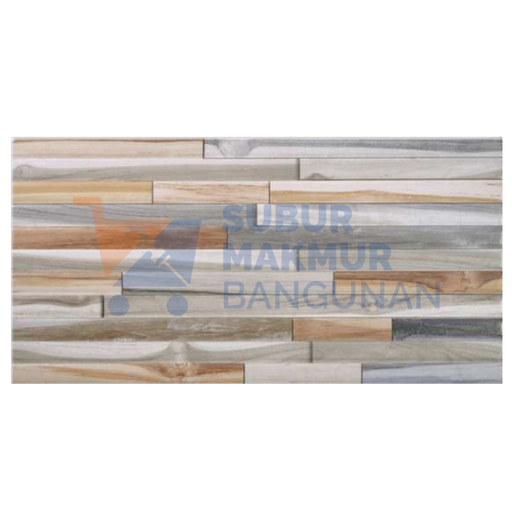 [SMB122008] PERFECTO KERAMIK 20X40 EMBOS KASAR DETROIT BROWN