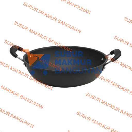 [SMB123420] KIRIN COOKWARE SERUNAI HARD ANODIZED WOK 28CM