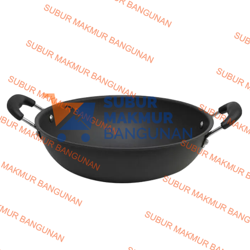 [SMB123422] KIRIN COOKWARE SERUNAI HARD ANODIZED WOK 36CM