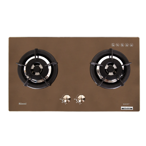[SMB125548] RINNAI RB-2GH-C CF KOMPOR TANAM 2 TUNGKU CAPPUCINO