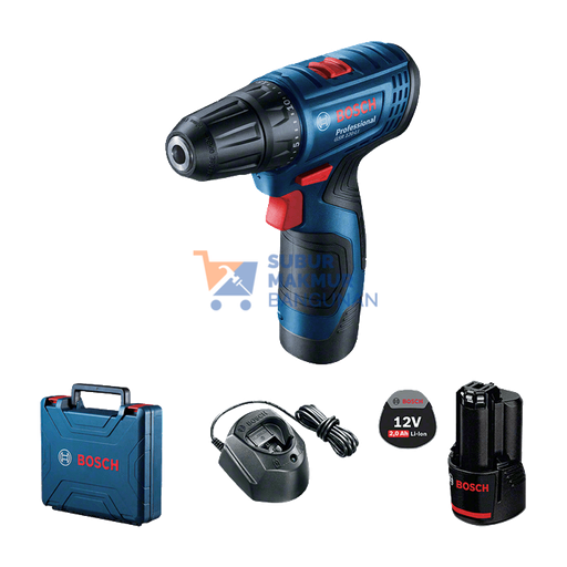 [SMB125755] BOSCH GSR 120-LI CORDLESS DRILL DRIVER 10MM12V+ACC
