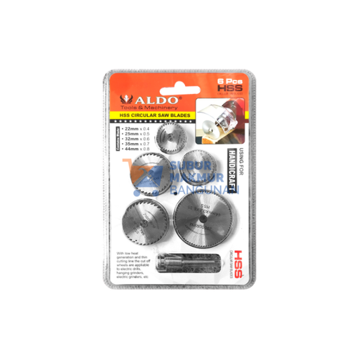 [SMB129011] ALDO 617 CIRCULAR SAW 6 PCS BLADE HSS