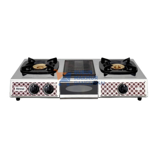 [SMB137039] RINNAI RI-524A KOMPOR GAS 2TUNGKU + GRILL PLATE