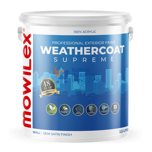 [SMB137116] MOWILEX WEATHERCOAT SUPREME WHITE 2.5L