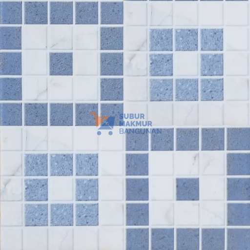 [SMB137194] SIGNATURE KERAMIK 25X25 BRILLO BLUE 16PCS/DUS ATP
