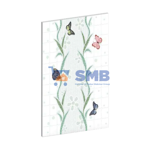 [SMB138053] DIAMOND KERAMIK 25X40 DELICIO GREEN DECORE