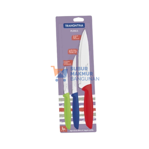[SMB140723] TRAMONTINA 23498920 PLENUS KNIVES SET COLOUR 3PCS