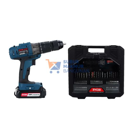 [SMB140915] RYOBI CLI-1802K CORDLESS IMPACT DRILL 18V + KIT