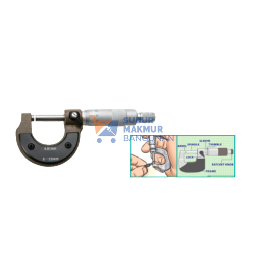[SMB147408] JACKGEN JG-025 MICROMETER OUTSIDE 0-25MM