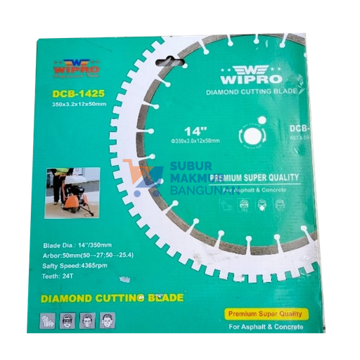 [SMB147431] WIPRO DCB-1425 DIAMOND CUTTING BLADE 14"