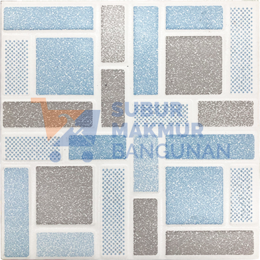 [SMB110544] DIAMOND KERAMIK 25X25 GLASSERA BLUE
